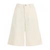 Shop   Women Corduroy Bermuda Pants Ivory Att Wpt 20089