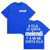 Футболка с принтом альбома Rapper Melendi AELLALE GUSTA 2025 для мужчин и женщин, повседневная модная футболка с коротким рукавом из чистого хлопка, уличная одежда