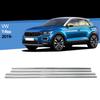 Side window trim strips, stainless steel, chrome, Volkswagen T-Roc from 2019
