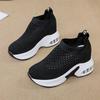 Net Women's Breathable Casual Sneakers Platform Shoes Comfortable Womens Vulcanized Shoes Lightweight Wedges Slip On Zapatillas