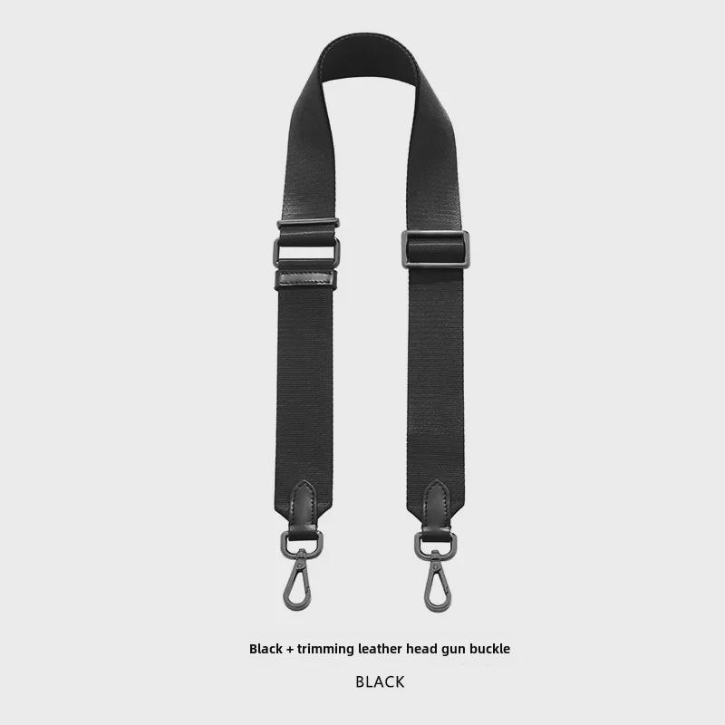 Черный сменный широкий плечевой ремень для сумки Hobo из хлопка и нейлона