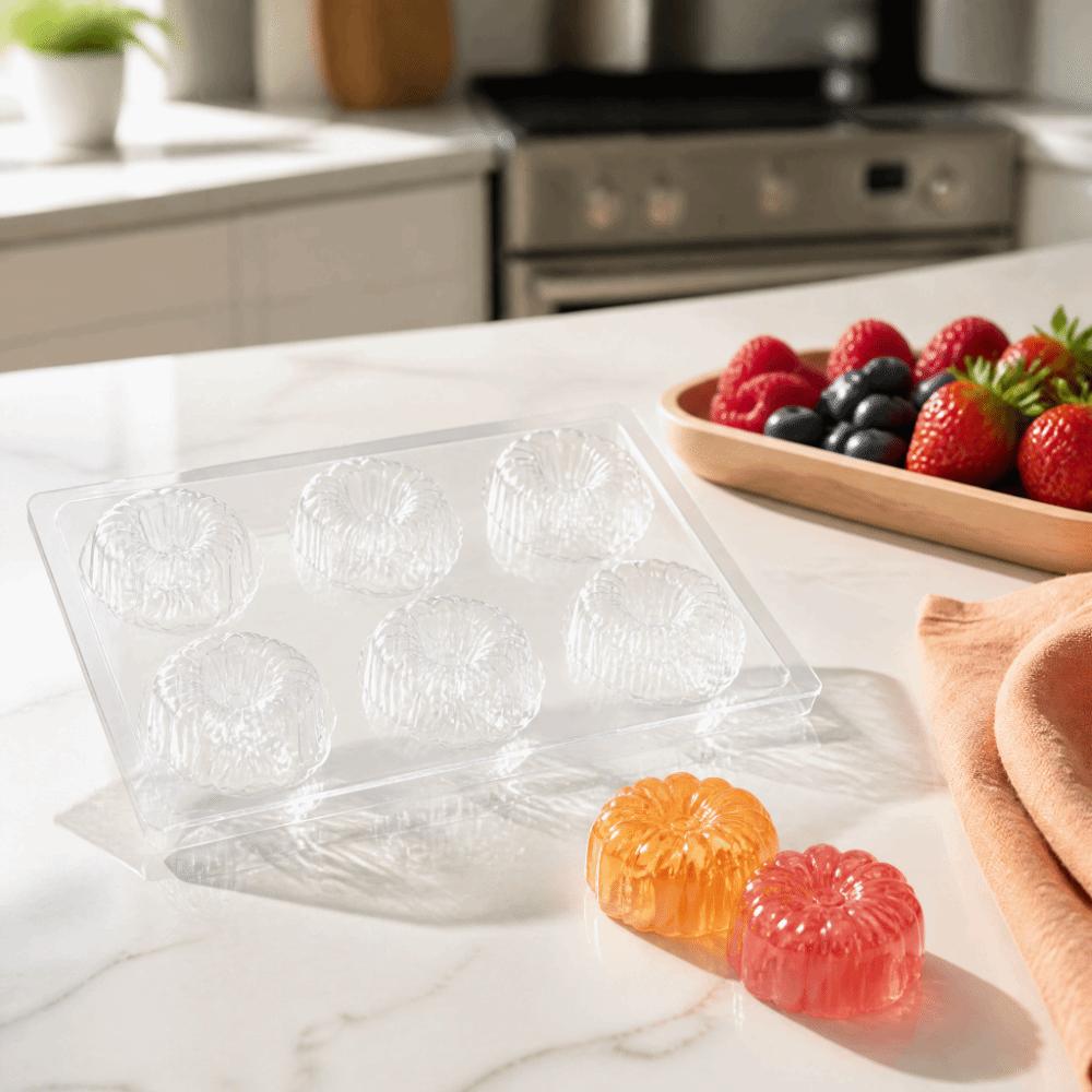 PP Jelly Mold Daisy Flower Mousse Mold Candy Coating Soap Mold Cake Baking