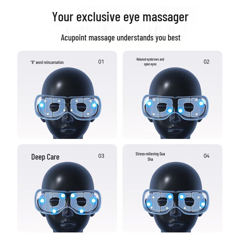 AUX Smart Eye Massager with Airbag and Heat
