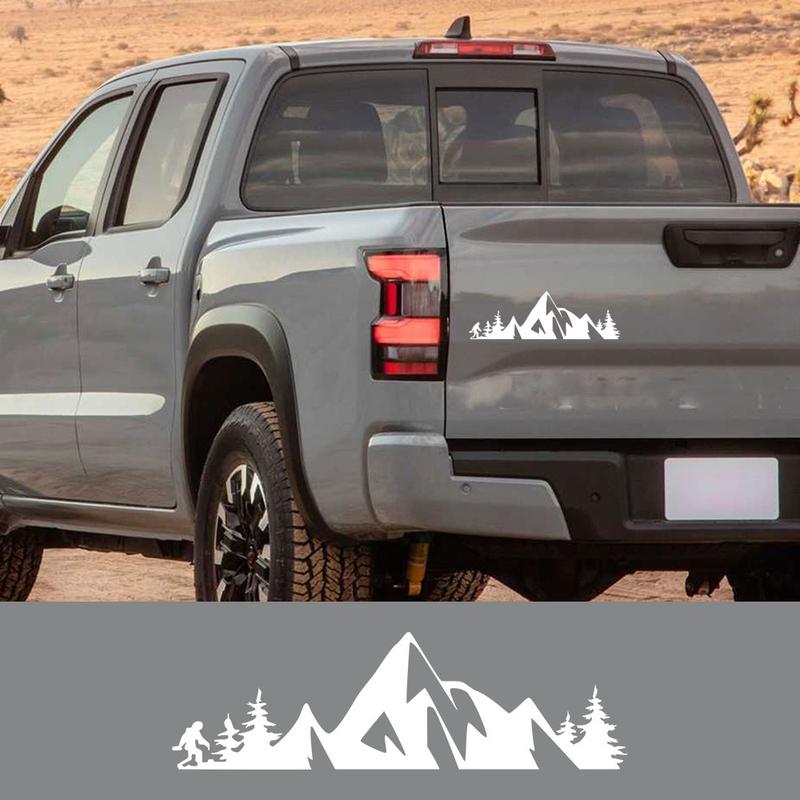 Car Stickers Pickup Whole Body Decals For Nissan Frontier VW Amarok Ford F150 Isuzu D Max Mountain Decor Cover Auto Accessories