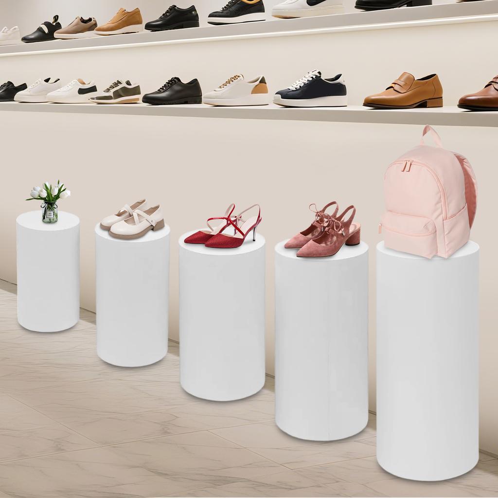 5 шт. Белая подставка для десертов, Современная цилиндрическая стойка для кексов и тортов, Сверхпрочная железная многоярусная подставка