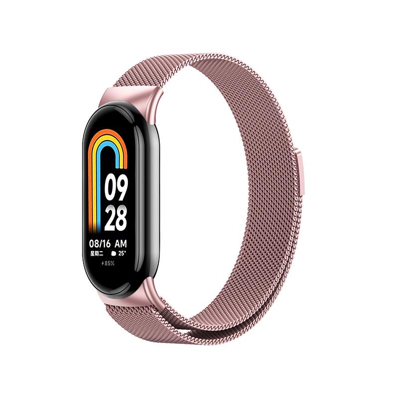Миланский ремешок для Xiaomi Mi Band 10 9 8 NFC Магнитный браслет Correa для Xiaomi Band 10 Керамический Металлический Сменные аксессуары