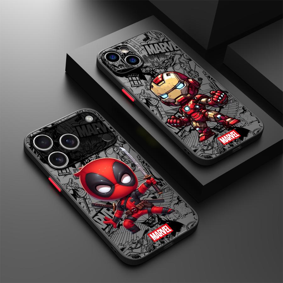 Чехол для iPhone 17 Pro Max 7 8 SE 16 Plus 13 Mini 14 12 11 15 17e Air XS XR Задняя крышка телефона Дэдпул И Росомаха