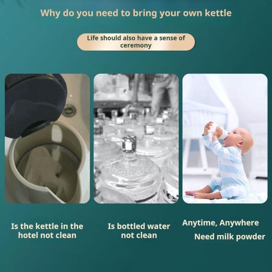 Складной электрический чайник Yousheng с ручкой, большой емкостью, автоматическим отключением питания, безопасный в использовании, вилка американского стандарта, складной чайник, силиконовый электрический водонагреватель