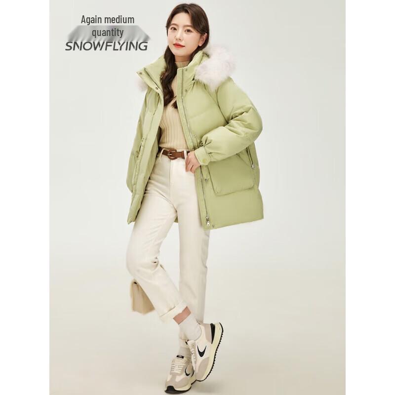 SNOWFLYING Женская короткая пуховая куртка с капюшоном X30141870F