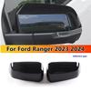 Для Ford Ranger 2023 2024 Автомобильная наклейка Накладка на зеркало заднего вида Боковое зеркало Крышка крыла Внешняя отделка корпуса заднего вида двери Стиль под углеродное волокно