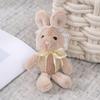 Adorable Lace Bunny Plush Toy Soft And Fluffy Stuffed Animal Doll Keychain