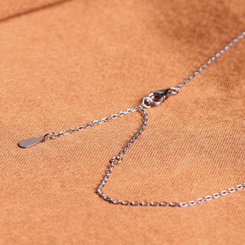 Double Circle Necklace S925 Sterling Silver Double Ring Circle Popular Necklace Accessories