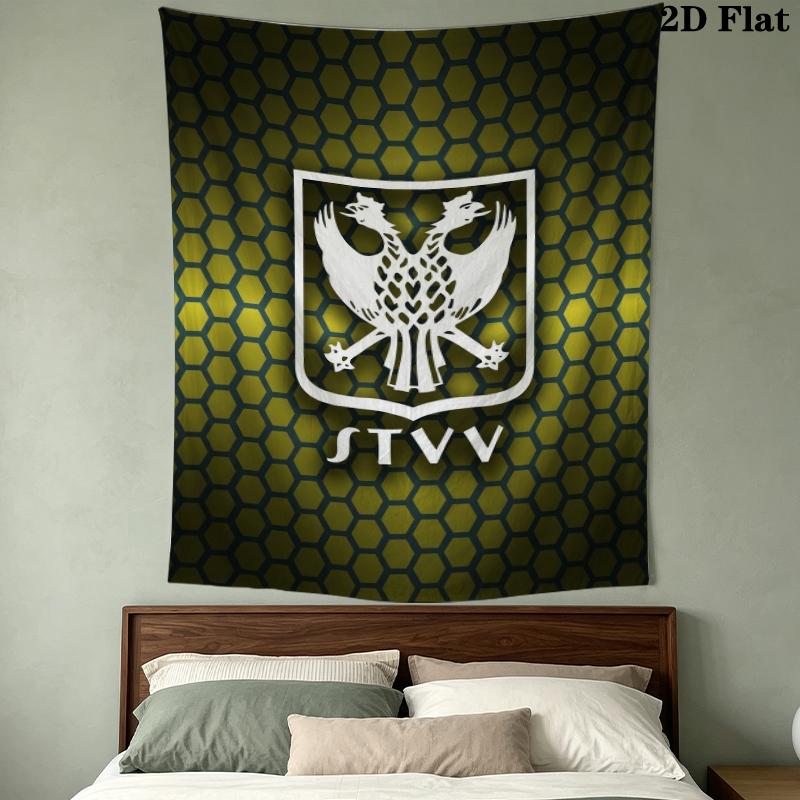 Sinttruidense Vv Wall Tapestry Aesthetic Wall Hanging Printed Fabric Blanket Decorative Tapestries For Bedroom Living Room Home Decor