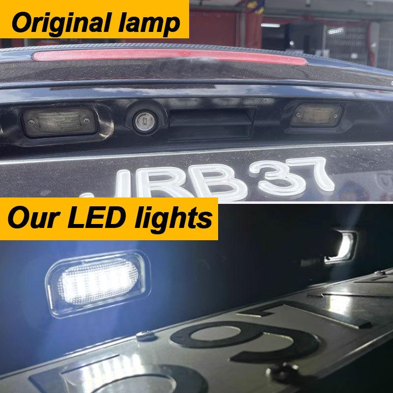 For Mercedes Benz C CLK Class W203 C209 W209 Canbus LED License Plate Lights Car Number Plate Lamps A2038200556, A2038200066