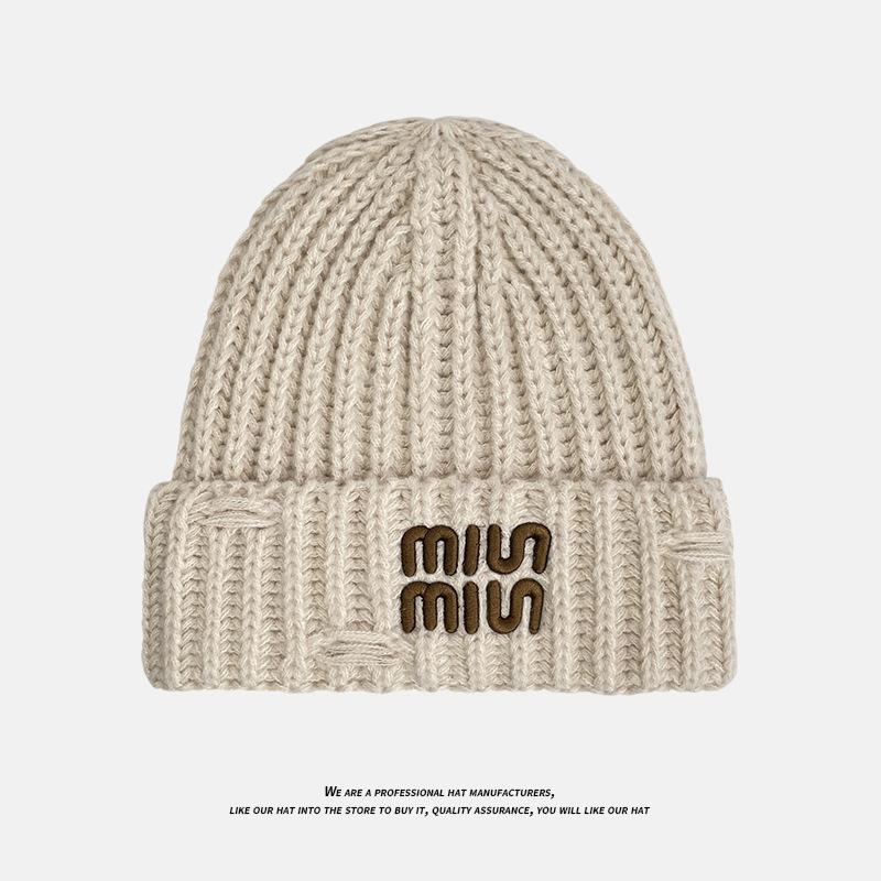 Вязаная шапка в корейском стиле для женщин, зимняя теплая шапка с капюшоном для защиты ушей, утолщенная ветрозащитная и холодозащитная шапка для защиты ушей, шерстяная шапка с надписью