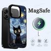 Ван Гог Арт Милый Котенок Magsafe Чехол для iPhone 17 16 Pro Max 15 14 Plus 13 12 11 Беспроводная Зарядка Чехол для Телефона