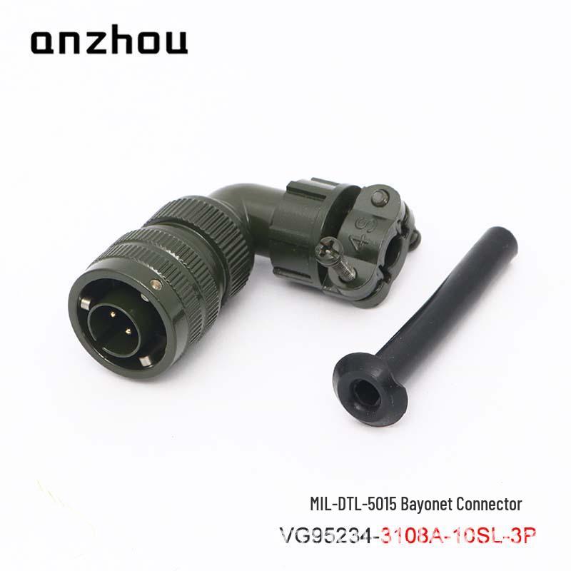 3-контактный военный авиационный разъем VG95234-10SL-3P Штыковой CA08COME-10SL-3S