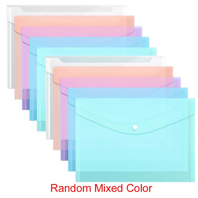 10 шт. Папка-конверт А4 для писем, водонепроницаемая папка для документов, прозрачная, цветная, с диагональными полосками, канцелярская папка для офиса, школы ZYF