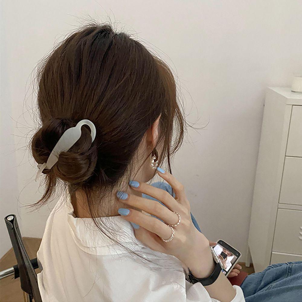 Hair Clip Hair Accessories Headwear Resin Hairpin Vertical Clip Fashion Accessories Banana Clips