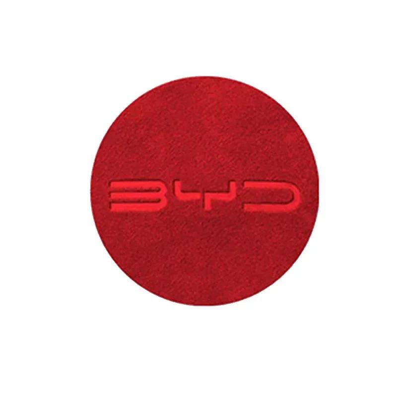 Для BYD Atto 1 3 dolphin Yuan PLus 2023 Наклейка на центр руля автомобиля Чехол из замши Автоаксессуары