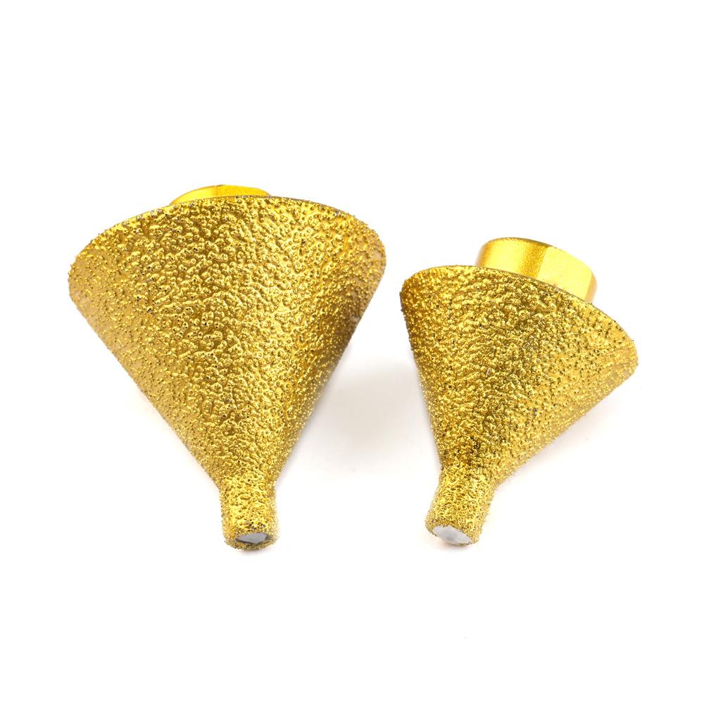 Brazed Diamond Chamferor 40 Mesh Ceramic Tile Marble Reamer Angle Grinder M1014 Grinding Bit Grinding Bit