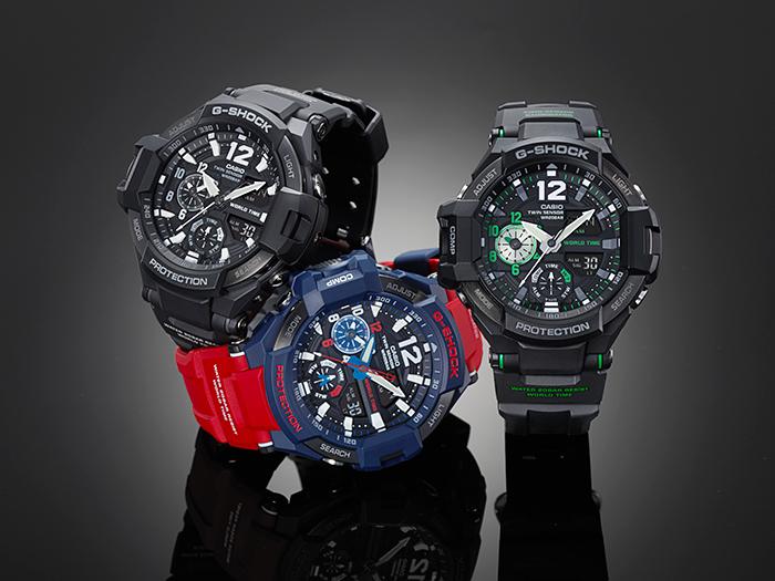 Casio Men's Stainless Steel 200M Water Resistant Analog Shock Resistant Quartz Watch GA-1100-1A