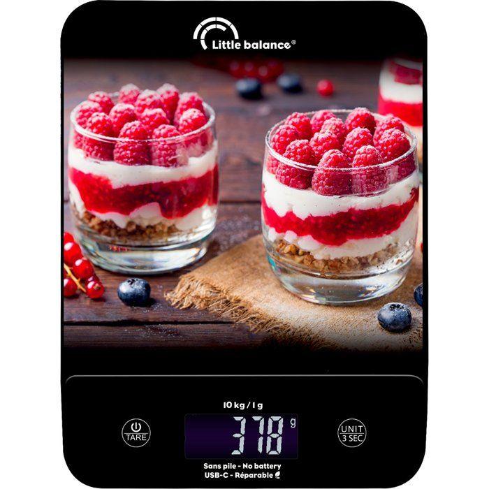 Balance de cuisine - LITTLE BALANCE - 8846 - Happy Genius 10 - USB - Sans pile - Cheesecakes