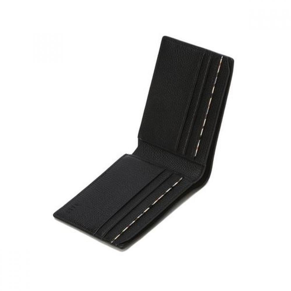 Daks Slim Wallet Black Imported Leather Interior Check Point Dbwa4f854bk
