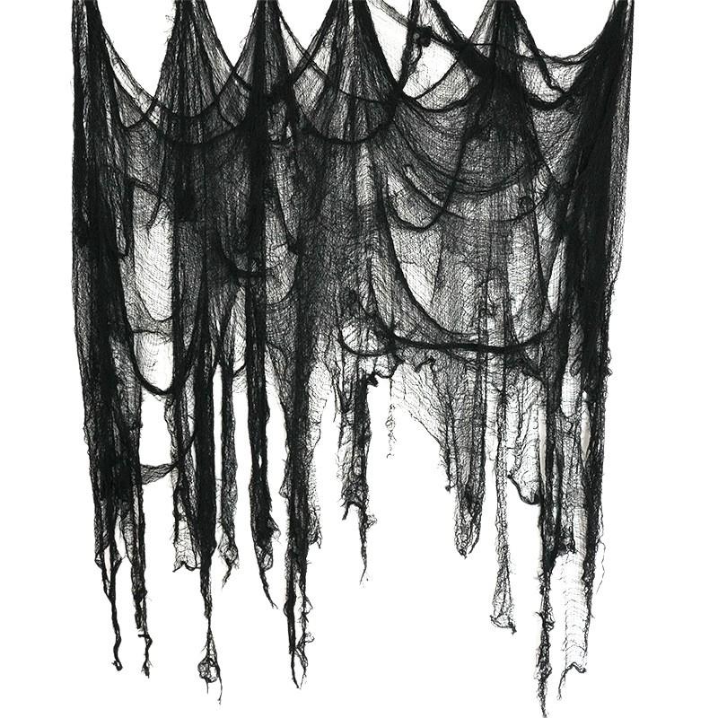 Halloween Haunted Scene Decoration Mesh Fabric for Bars, Malls, KTVs - Horror Thriller Gauze Mesh.