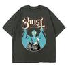 New Ghost Band T-shirt Women Oversize Fashion Cool London Singer Fans Essentials Summer Short Sleeve Print Rock Plain Black Tees Unisex