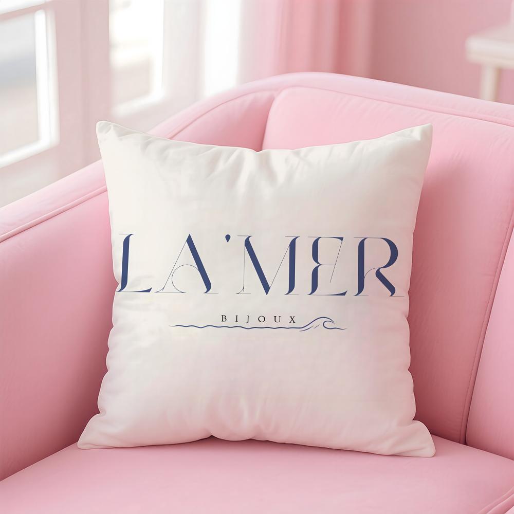 L-La M-Mer Cushion Cover Comfortable Reversible Pillow Cover Ideal for Car Sofa Bedroom & Beyond