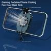 G6 Phone Radiator Fan Universal Powerful Turbo Mobile Fan Quiet Clip Phone Cooler Phone Cooling Fan