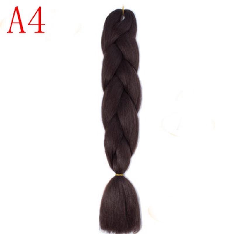 Синтетические плетеные волосы Ombre, 88 цветов, доступные наращивания волос крючком, прически с большой косой
