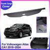Rear Trunk Cargo Cover for Volkswagen VW Atlas CA1 2018~2024 Car Privacy Shield Shade Luggage Partition Board Curtain Accessorie