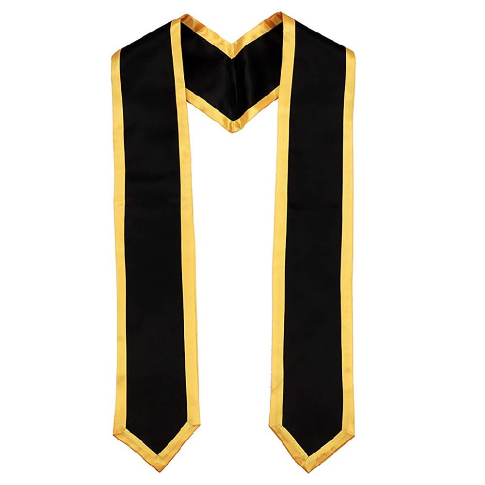 Unisex Graduation Uniform Adult Graduation Robes Graduation Stole Sash Honor Stole Black Sashes