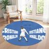 Cristiano Ronaldo's Round Floor Mat Design for Outdoor Dormitory Game Room Study room Anti-slip Round Rug Office home decor