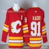 NHL Calgary Flames Hockey Jersey Kadri 91 Backlund 11 Gaudreau 10 Adult Cotton Blend Ice Uniform