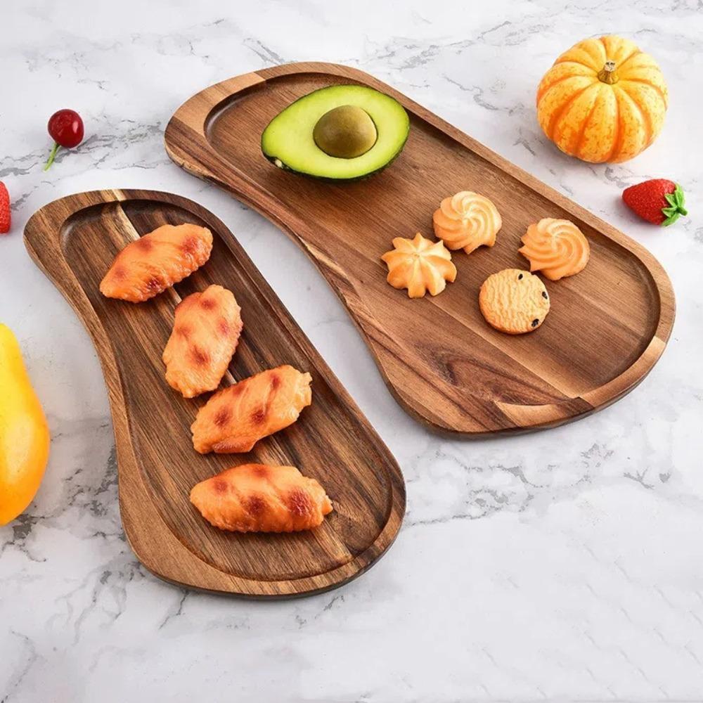 Japanese Style Wooden Tray Wood Cheese Board Multi Purpose Rectangular Platter Restaurant