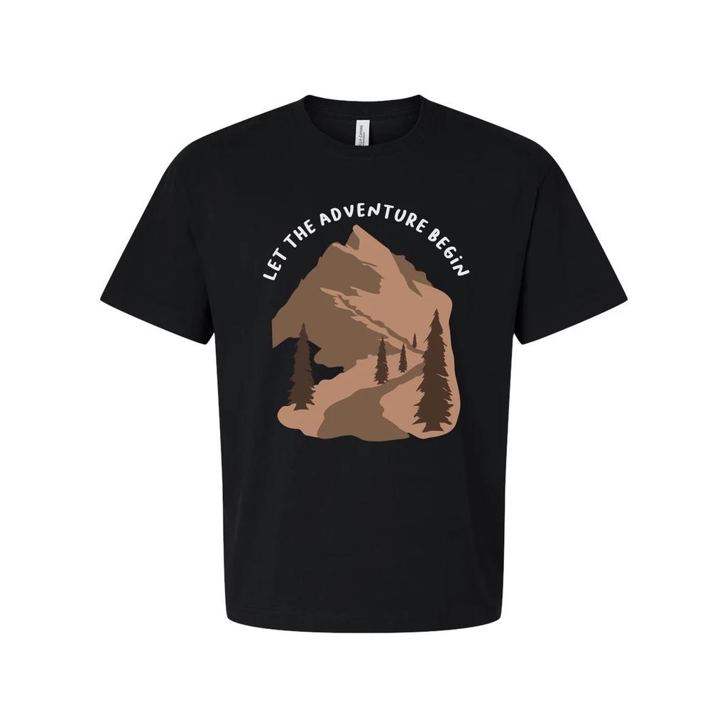 Unisex Outdoor Adventure Mountain Graphic T Shirt With Forest Trail Let The Adve
