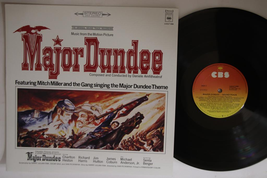 Виниловая пластинка OST, ДАНИЭЛЕ АМФИТЕАТРОФ - Major Dundee LAALP1009 CBS 1982 Австралия Саундтреки и мюзиклы Б/у