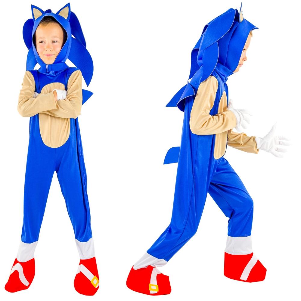 Sonic Outfit Costume Disguise Ball Kindergarten Kigurumi Hedgehog S 116/122
