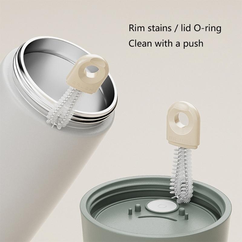 Space Saving Hangable Cup Cleaning Tool With Duals Brush Head Drinkware Scrubber For Office Home And Outdoor Use