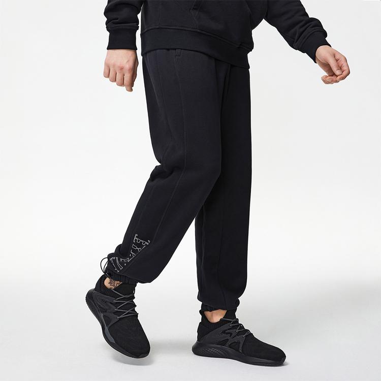 Li Ning Badfive Баскетбольная серия Свободный крой Спортивные брюки Мужские низ Черный AKLR055-1