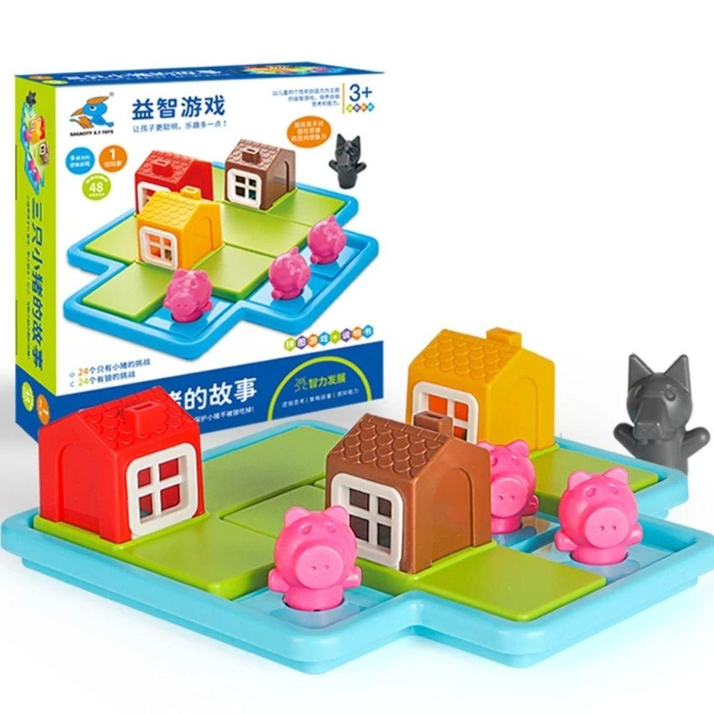 Big Bad Wolf Little Red Riding Hood Smart Hide&Seek Board Games Thinking Logic