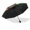 Mogwai, Gizmo Themed Automatic Opening and Closing Umbrella, Compact Travel Umbrella, Lightweight and Portable, Suitable for Beach Commuting