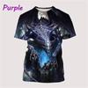 Dragon 3d Printing Men's T-shirts Street Hip-hop Funny Fashion Cool Top Casual Fashion Trend Personality Trendy Unisex Tees Tops