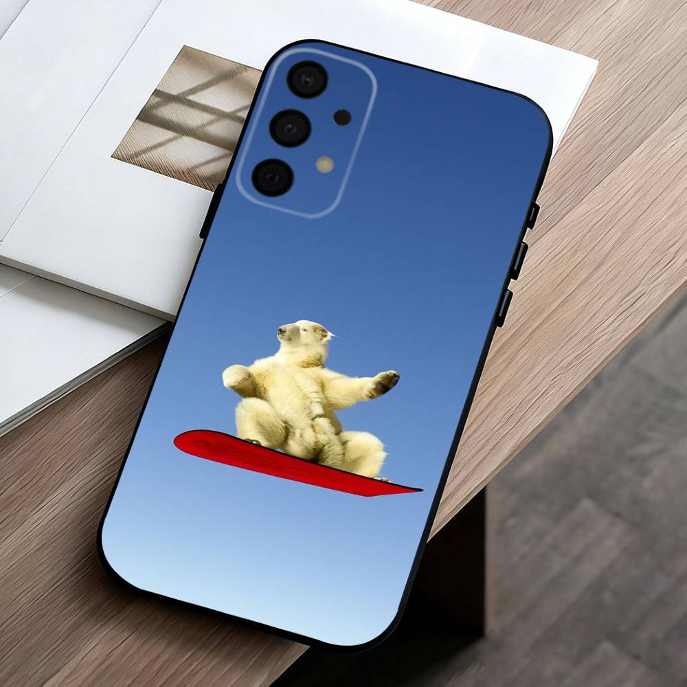 S-Skiing S-Snow Snowboard Ski art Phone Case For Samsung Galaxy A73,A72,A71,A70,A53,A52,A51,Soft Silicone Black Cover