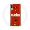 Case - MANIACASE - Samsung Galaxy A50 - Red - Flexible - La Casa De Papel Marseille