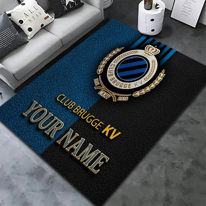 Club Brugge KV Custom Name Carpet Rug for Living Room Bedroom Home Sofa Decoration,Kids play Non-slip Floor Mat