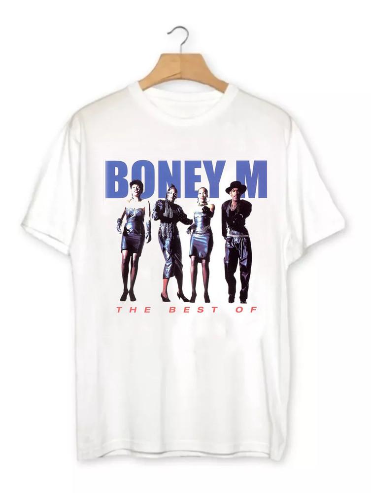 Boney M. - Лучшее от Boney M Подарок для фаната Белый Все размеры Подарочная футболка QQ1261 Унисекс Футболка